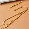 Colar Cordão de Corda Trançada de Oito Fios Feito à Mão Produto Semi-Acabado Corrente de Suéter Acessórios DIY 70cm Nylon Ajustável