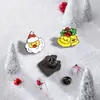 Novo broche de desenho animado de Natal, Papai Noel fofo, presente, emblema de metal, roupas, pequenos acessórios, fabricantes, atacado