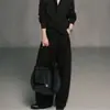 Moda masculina de principios de otoño nueva tendencia retro versátil holgado cómodo estilo commuter de alta gama pantalones casuales de pierna ancha