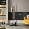 Y & h Perchero de Piso para Dormitorio Simple Estante para Ropa No Ocupa Espacio en Casa Habitación Interior Perchero para Ropa Abrigos Pequeño