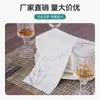Servilleta de papel bronceada 40*40 personalizada de fábrica se puede imprimir LOGOTIPO servilleta de papel restaurante fiesta servilleta desechable