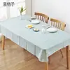 Toalha de mesa de PVC simples à prova d'água à prova de óleo descartável Xadrez Nórdico toalha de mesa para mesa de centro tapete de mesa toalha de mesa para barraca