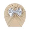 2022 Europeu e Americano Novo Bebê Desossado Pullover Cap Crianças Bow Hood Baby Hat
