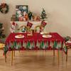 Amazon Transfronterizo Popular Mantel de Lino Invierno Navidad Festivo Características Árbol de Navidad Muñeco de Nieve Venta Directa de Fábrica