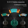 Fogo a granel Azul 135 séries de feijão espacial de silicone 5 + 2 + 1 + 1 competitivo preto pit conjunto de acessórios de equipamento de pesca