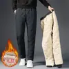 Pantalones cálidos gruesos de forro polar, corte casual holgado, transfronterizos para hombre, adecuados para actividades al aire libre, hechos con lana de cordero para clima frío, y diseñados para el uso casual de hombres jóvenes