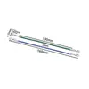 Hilo de Cera Coreano Colorido de 2 mm Cierre de Langosta Corto de Aleación Cordón de unos 13 cm de Largo Cuerda para Colgante DIY Hebilla de Doble Extremo Accesorios