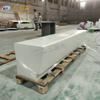 Fabricante de origen Taburete de hormigón blanco de agua clara, silla de parque de terrazo, banco de exterior de hormigón con acabado personalizado