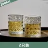 Vaso de Whisky con Diseño Único, Vaso de Licor Extranjero de Moda, Vaso Giratorio Popular, Vaso para Agua, Vaso de Vidrio, Vaso para Cerveza, Vaso para Beber