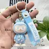 Llavero de Labubu Muñeco de Peluche Colgante Labubu Transfronterizo Colgante para Mochila Escolar Muñeco de Caja Sorpresa Labubu Flocado