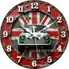Reloj de Pared de Madera Más Vendido Transfronterizo, Estilo Industrial Retro, Reloj Decorativo, Reloj Silencioso Creativo Personalizado para Sala de Estar y Dormitorio