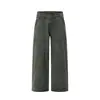 Pantalones de trabajo rectos estilo punk desgastados para hombre con diseño segmentado deconstruido, pantalones casuales holgados de moda
