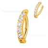 Guanzhuniu Titanio Astm F-136 Joyería para Piercings Anillo para Ombligo Hebilla Fila Simple Diamante Clavo para Ombligo Venta Directa de Fábrica Mayorista