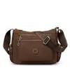 Bolsa tote de nylon com múltiplos compartimentos para mulheres de meia-idade e idosas, novo estilo 2025, moderna, grande capacidade, bolsa de ombro versátil