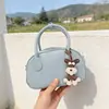 Colgante de Bolso para Cachorro Schnauzer Llavero de Perro de Cuero PU Adorno Regalo Venta al por Mayor Moda Accesorio para Viajero