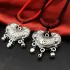 Colgante de Candado para Bebé de Plata Tailandesa Plata S990 Color Candado Cadena de Suéter de Plata Tailandesa Cuello de Suéter Candado Baifu Collar de Cuerda Roja Cabello