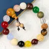 Pulsera de Dieciocho Semillas Hangzhou Lingyin Cuarta Generación Duobao Bodhi Cuentas de Buda Rosario Cuentas Pulsera de Pareja para Hombres y Mujeres Joyería Dieciocho Semillas