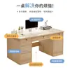 Escritorio de Oficina con Cerradura, Escritorio de Computadora para el Hogar, Mesa de Escritorio Simple, Mesa de Trabajo con Cajón, Escritorio, Combinación de Escritorio y Silla para Personal