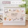 Nuevo Calendario de Escritorio Creativo de Papel Oficina Escritorio Calendario de Planificación de Autodisciplina Adorno 2027 Calendario de Escritorio Corporativo Personalizado