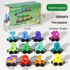 Blocos de construção de trem digital magnético infantil transfronteiriço montados carro bebê educação infantil digital cognitivo brinquedos educativos de madeira