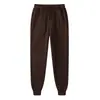 Pantalones largos lisos de 18 colores, sencillos y relajados; pantalones deportivos de cintura media, juveniles y modernos, en stock