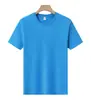 Camisetas Redondas de Algodão Puro Personalizadas para Uniformes de Trabalho e Uniformes de Aula com Logo Impresso e Mangas Curtas Bordadas com Bordado Personalizado