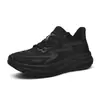 Nuevos Zapatos para Correr Primavera/Verano 2025, Zapatos Deportivos Ligeros para Parejas, Suela Suave, Malla Ligera de Verano, Negro y Gris Neblina para Hombres y Mujeres