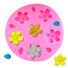 Molde de silicone em forma de flor, pétala de folha, gota, para flor, molde para decoração de bolo de chocolate, DIY para assar
