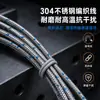 Sensor de Temperatura Superficial de Termopar Tipo K Montado en Superficie, Prensado en Frío, con Cable Trenzado de Acero Inoxidable, Resistente a Altas Temperaturas, Fijado con Tornillo