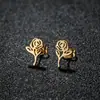 Brincos de Aço Inoxidável de Grau Médico para Mulheres, Brincos Estilosos de Metal de Nicho de Alta Qualidade, Brincos Modernos e na Moda