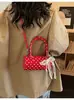 Transfronterizo 2026 Modelo Nuevo Exquisita Versátil Moderna de Nicho Bolso de Lunares Bolso Cruzado para Mujer Bolso de Mano Popular Bolso Cilíndrico