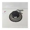 Sombrero de paja de ala plana para niños coreanos para niños y niñas, protector solar para la playa, sombrero de paja transpirable para bebé, venta al por mayor