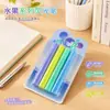 Nuevo modelo de bolígrafos fluorescentes de colores estrella empaquetados en tarjeta con puntas biseladas, amigables con la vista para estudiantes, bolígrafos coloridos para diario, bolígrafos fluorescentes transfronterizos