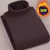 Exclusivo de fábrica al por mayor transfronterizo camiseta de manga larga con cuello medio alto de terciopelo alemán de doble cara para hombre otoño e invierno con terciopelo cálido talla grande interior