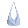 Bolso de lona estilo coreano minimalista de cielo estrellado para mujer, casual y versátil, bolsa de hombro tipo tote de gran capacidad para el día a día