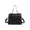 Bolso de patrón de piedra con textura elegante para mujer, bolso de otoño e invierno, moda estilo coreano, bolso cruzado, bolso de mano estilo occidental, bolso de hombro para mujer
