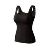 Jaqueta Base Muscular Nuvem Supermodelo Sensação Nua Sem Marcas Bojo Fixo Push-up Roupa Íntima Base Slim Fit Tecnologia Negra Colete Térmico