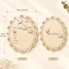 Amazon Transfronterizo Ins Anuncio de Nacimiento de Recién Nacido Plato Redondo hola mundo Tablero de Anuncios de Madera para Bebés DIY