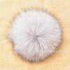 Bola de Pelo Falso de Zorro 8cm Accesorios de Pelo Bola de Felpa DIY Accesorios Decorativos Artificiales Bola de Pelo Falso de Alta Elasticidad