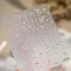 Tensor Corazón Girly Diamante Brillante Lazo Pegatinas para Uñas M1272 Chica Picante Dulce Fresco Estilo Lazo Estrella Pegatinas para Uñas