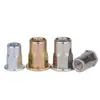 Tuerca remachable semiexagonal de acero inoxidable 304, cabeza plana, tuerca remachable ciega, tuerca remachable pasante hexagonal interna y externa M4M5M6M8