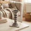 País Americano Simples Retrô Coluna Romana Castiçal de Madeira Decoração Ornamento Banquete Mesa de Jantar Ornamento Adereço de Foto