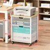 Estante de Almacenamiento de Escritorio Organizador de Archivos de Datos Multicapa Gran Capacidad Estante de Almacenamiento de Archivos Extraíble Oficina