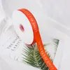 Letras de Cinta Inglesas Populares Ramo Colorido Cinta para Envolver Regalos Cinta con Lámina Dorada Cinta Inglesa Cinta de Satén de Poliéster Venta al por Mayor