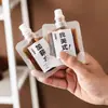 Saco dispensador de café com bico para café, chá com leite americano, mini saco de embalagem, saco descartável para bebidas líquidas