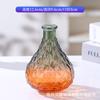 Jarrón Pequeño Europeo Retro Vidrio Repujado Mini Recipiente para Flores Estilo Ins Transparente Hidropónico Arreglo Floral Decoración de Escritorio para Sala de Estar