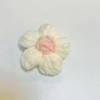 Flor de lana hecha a mano, flor tejida a mano, flor de algodón de leche tejida a mano, flor de puff de lana, accesorios de ropa, accesorios