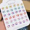 Joias para Nail Art de Resina Flores Estereoscópicas Coloridas Joias para Unhas DIY Brincos Capa de Celular Acessórios Usáveis para Unhas