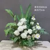 Arreglos Florales de Boda Estilo Bosque, Macetas Colgantes, Flores de Seda, Decoraciones de Pasillo, Decoraciones para la Ceremonia de Entrega del Coche de Boda, Escaparates, Plantas Verdes