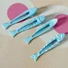 Presilha de Cabelo de Peixe Azul Fofa para Férias de Verão na Praia, Presilha Versátil para Franja, Acessório de Cabelo de Bico de Pato Vazado para Mulheres